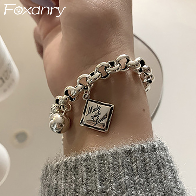 Vintage Fashion Tags - FOXANRY Chữ Cái Tiếng Anh Thẻ