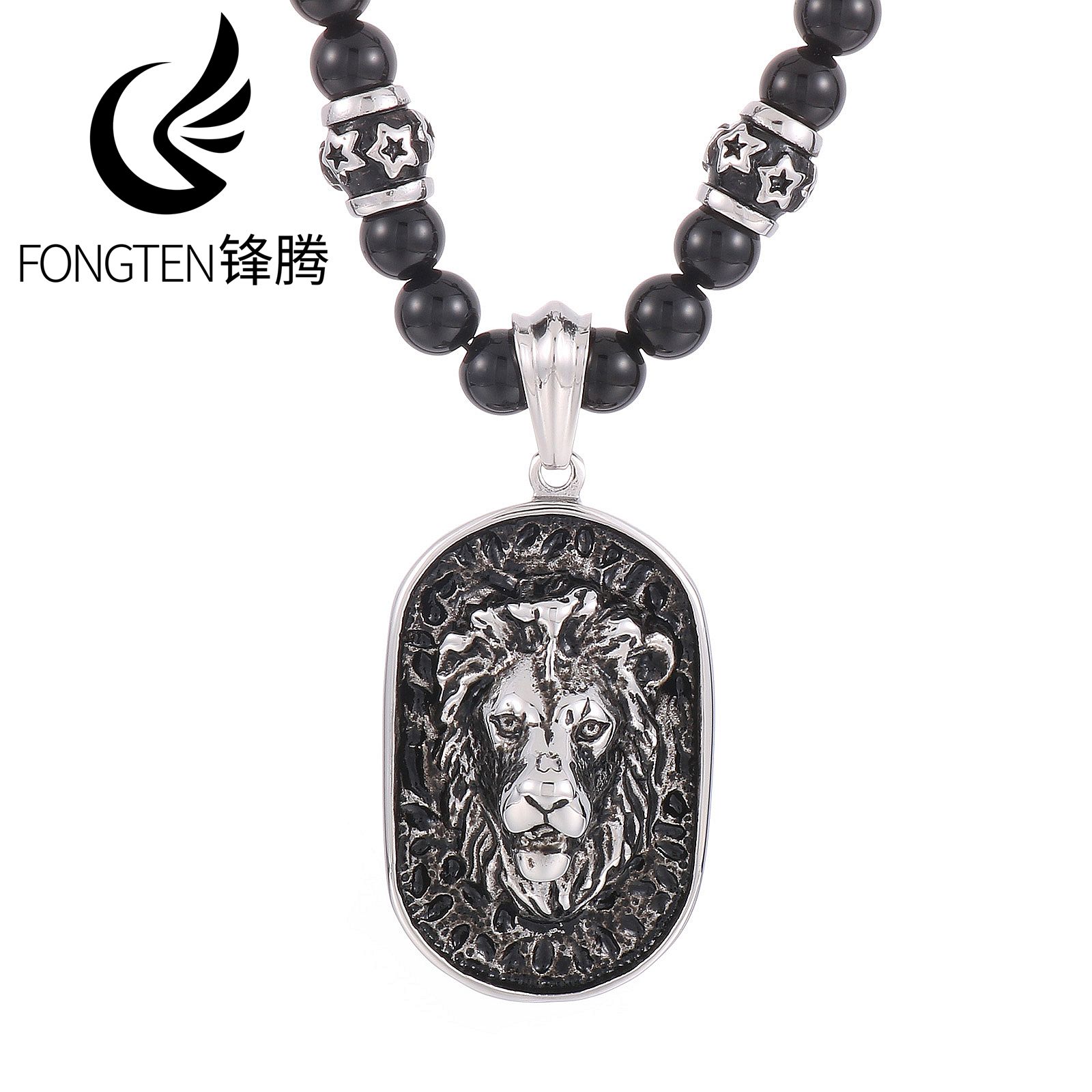 Vintage Fashion Tags - Fongten Mighty Lion Tag Stainless Steel