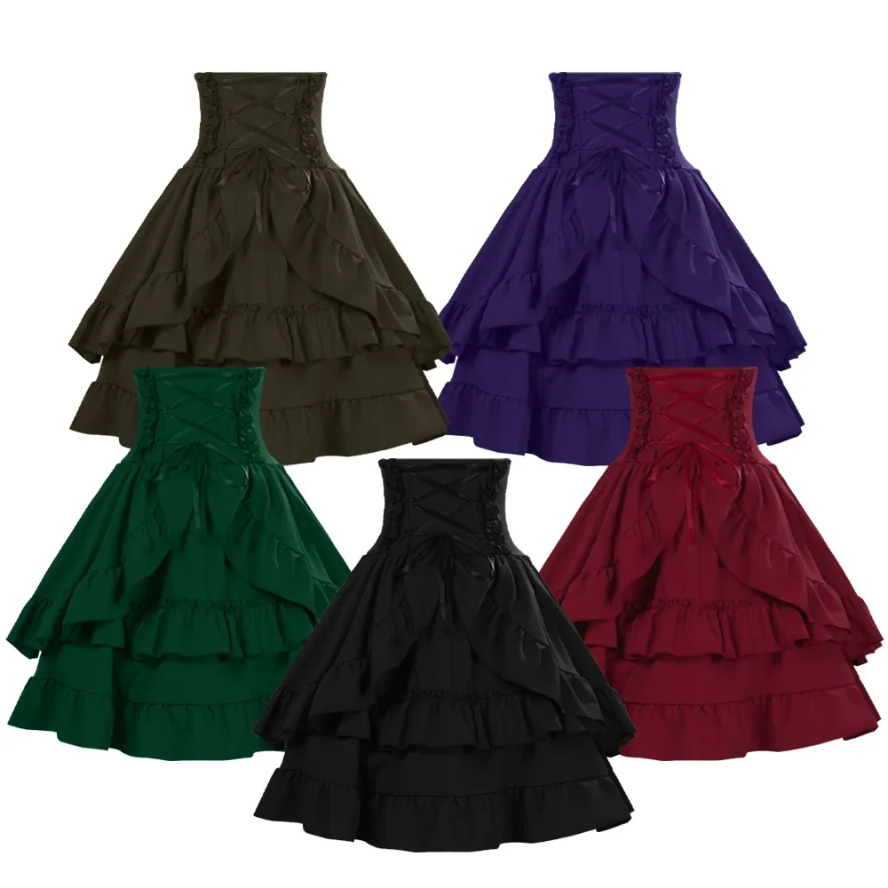 Vintage Y2K - Gothic Retro Lolita Puffy Skirt Summer