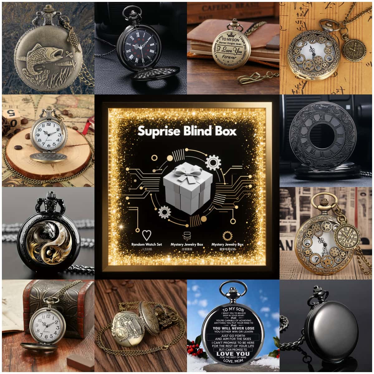 1PC Surprise Mystery Watch Bli - đánh giá và giá Vintage Fashion Mens