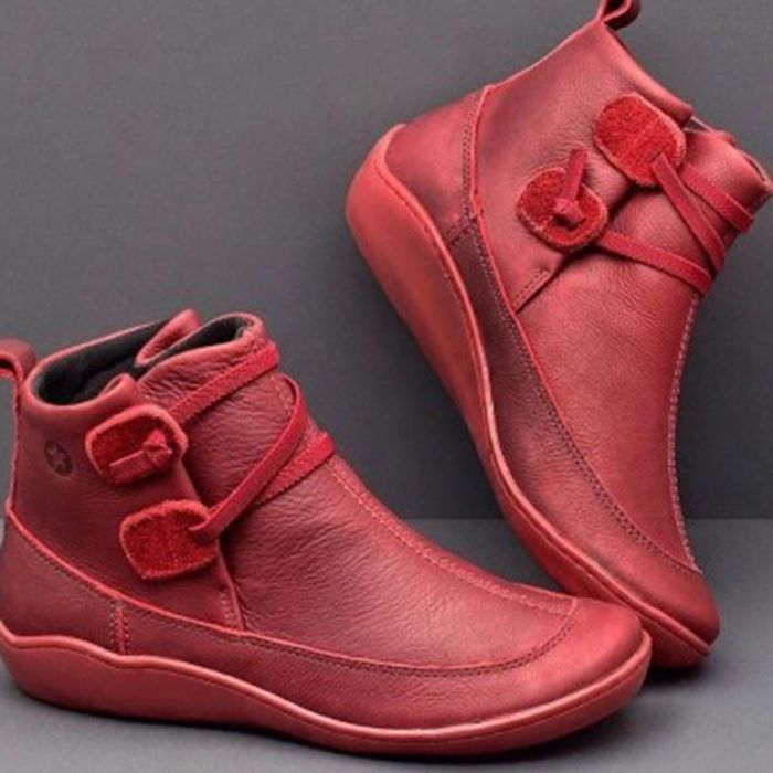 Women Vintage Round Toe PU Lea - đánh giá và giá Vintage Fashion Mens