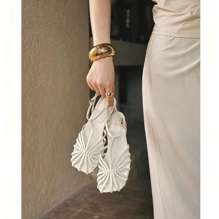 French-style Vintage Woven Toe - đánh giá và giá Vintage Fashion Outfit