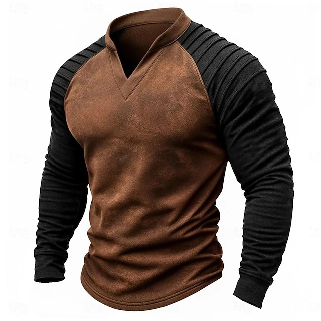 Vintage Distressed Henley Ragl - đánh giá và giá Vintage Fashion Mens