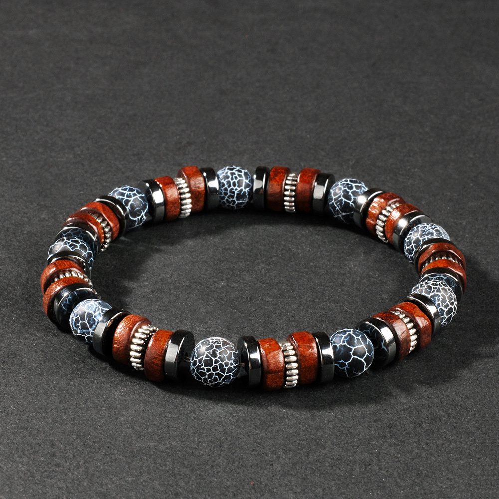 Weathered agate bracelet men n - đánh giá và giá Vintage Fashion Outfits Men