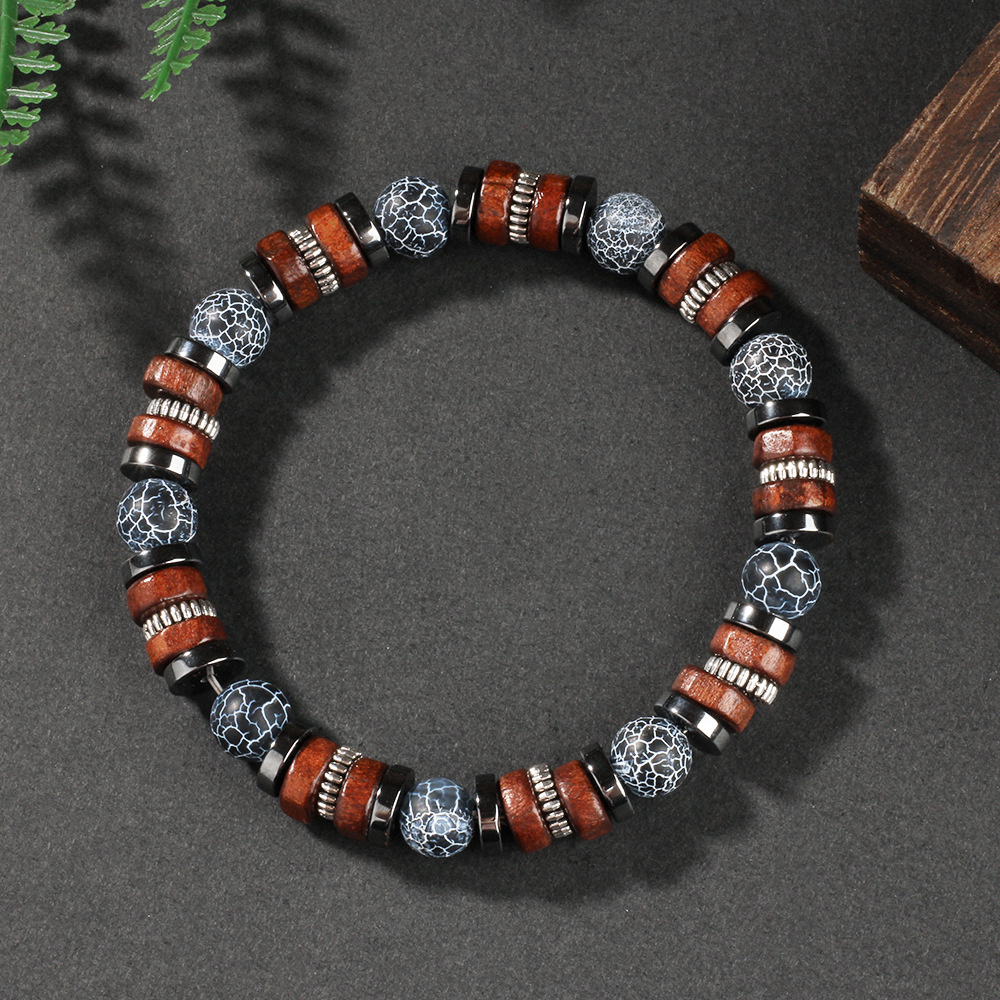 Weathered agate bracelet men n - đánh giá và giá Vintage Fashion Outfits Men