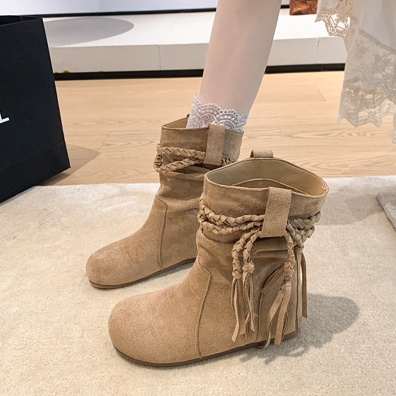 2025 Fall New Vintage Boots Re - đánh giá và giá Vintage Fashion Fabrics