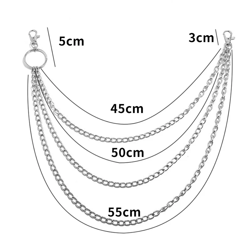 Layer Metal Belt Chain Punk Ho - đánh giá và giá Vintage Fashion Outfit