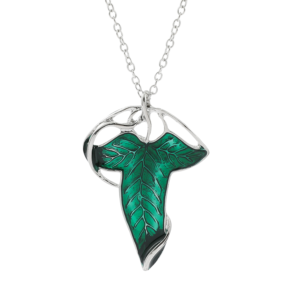 Vintage Green Leaf Pendant Nec - đánh giá và giá Vintage Fashion Outfit