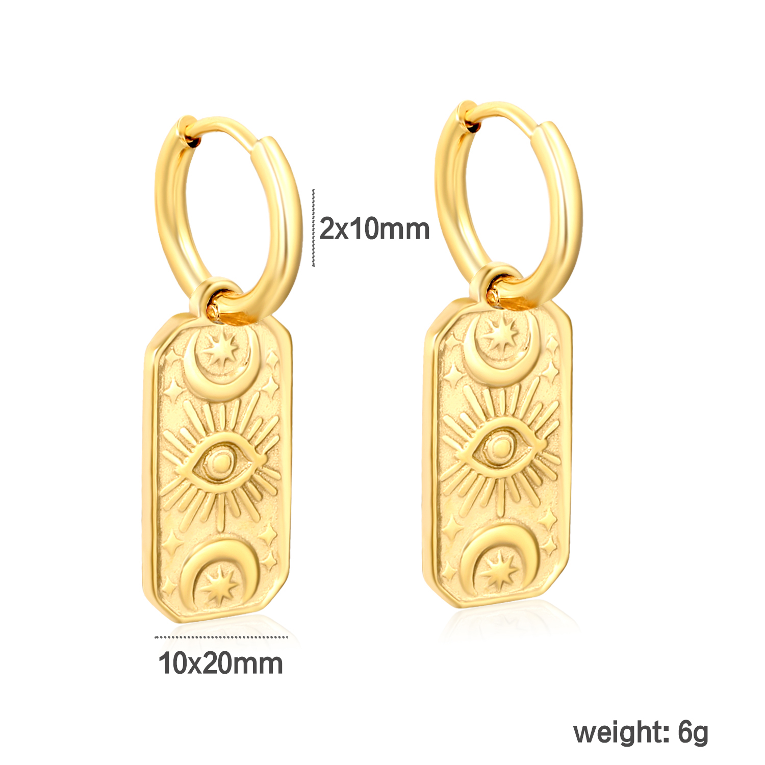 Wholesale 3 Pairs Stainless St - đánh giá và giá Vintage Fashion Tags