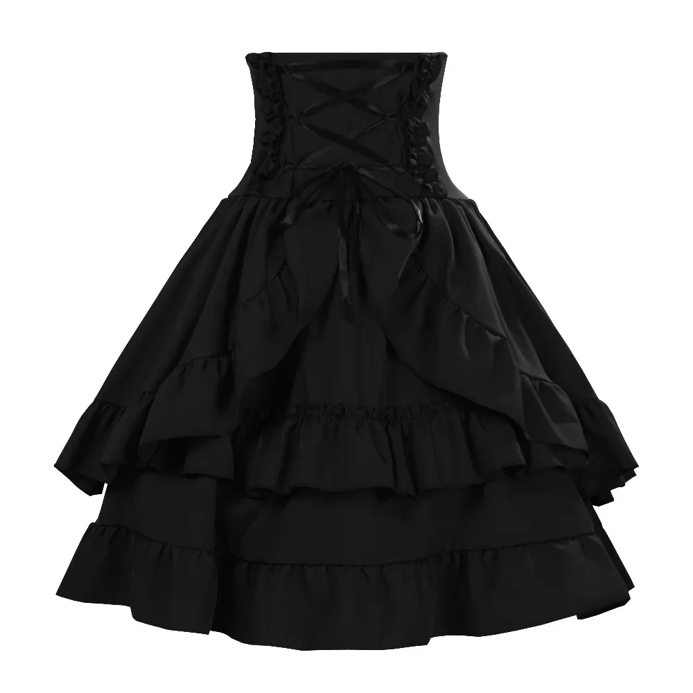 Gothic Retro Lolita Puffy Skir - đánh giá và giá Vintage Y2K