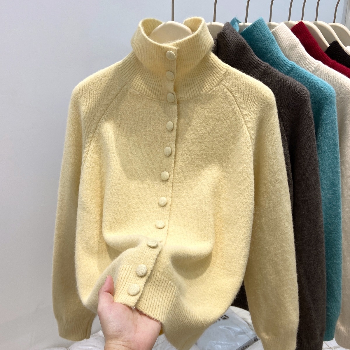 New Solid Candy Women's Knit S - đánh giá và giá Turtleneck Knit 90S