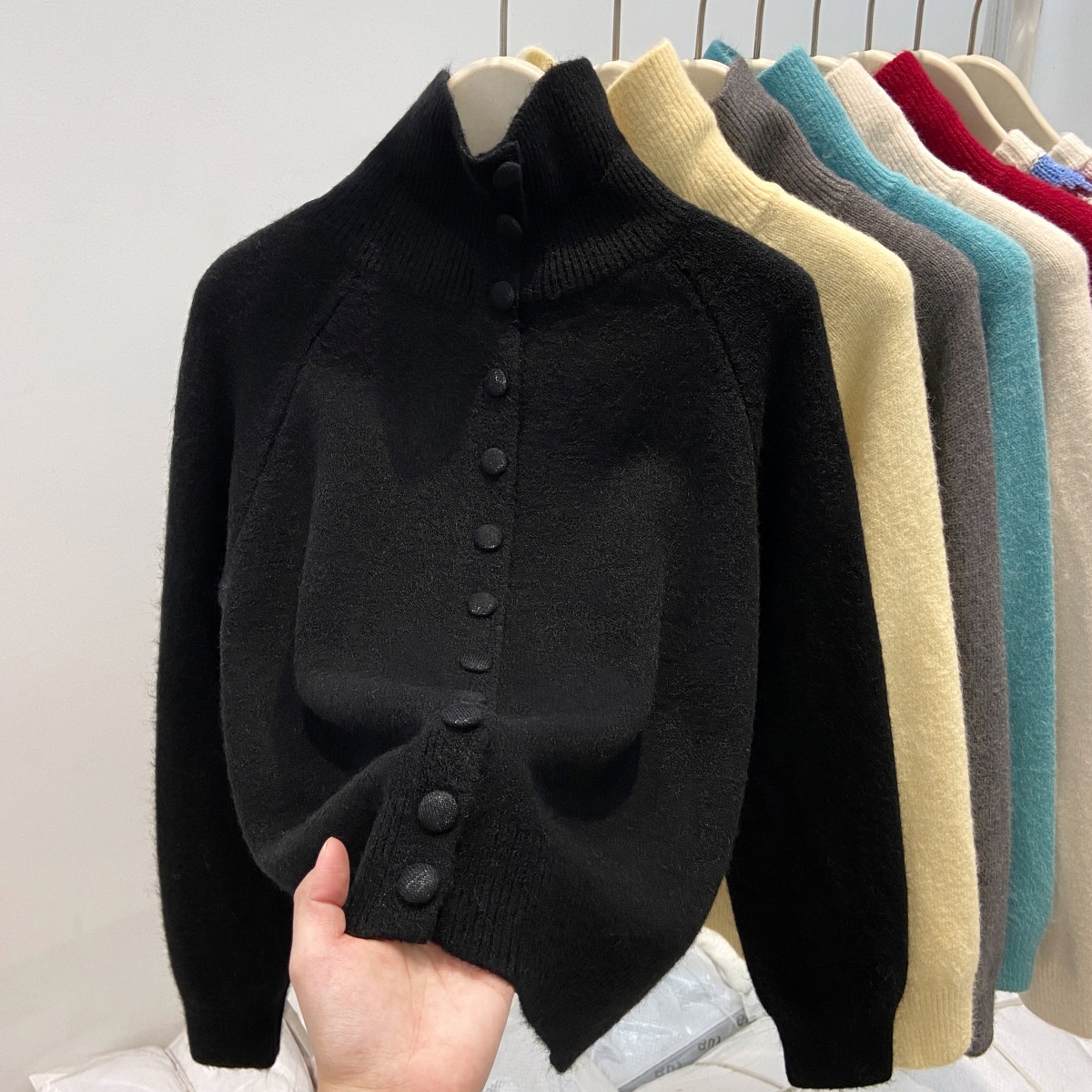 New Solid Candy Women's Knit S - đánh giá và giá Turtleneck Knit 90S