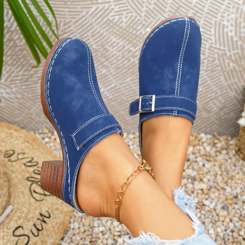 Women's Slip-On Mules Block He - đánh giá và giá Vintage Fashion Designers
