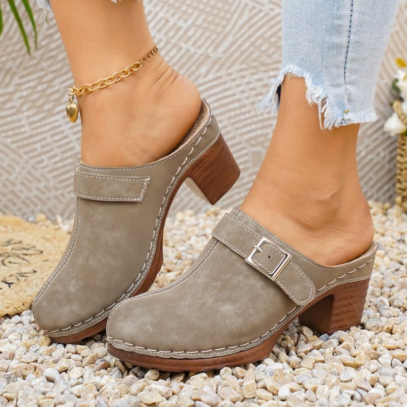Women's Slip-On Mules Block He - đánh giá và giá Vintage Fashion Designers