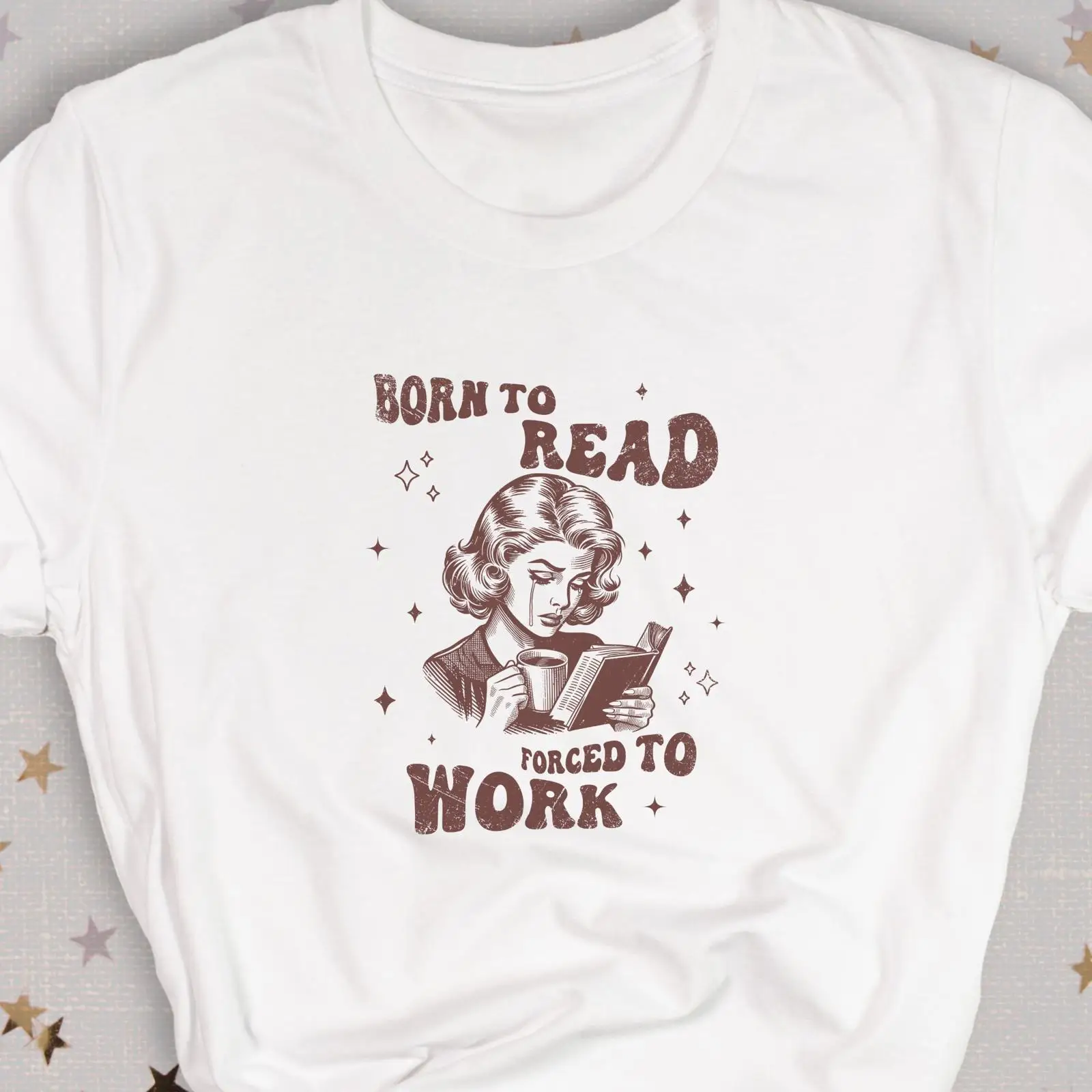 Born To Read T Shirt Retro Boo - đánh giá và giá Vintage Fashion Knitwear Book