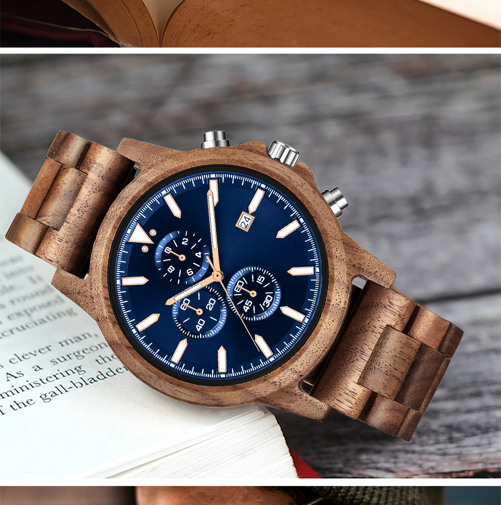Wooden Watch for Men Fashion M - đánh giá và giá Vintage Fashion Complete
