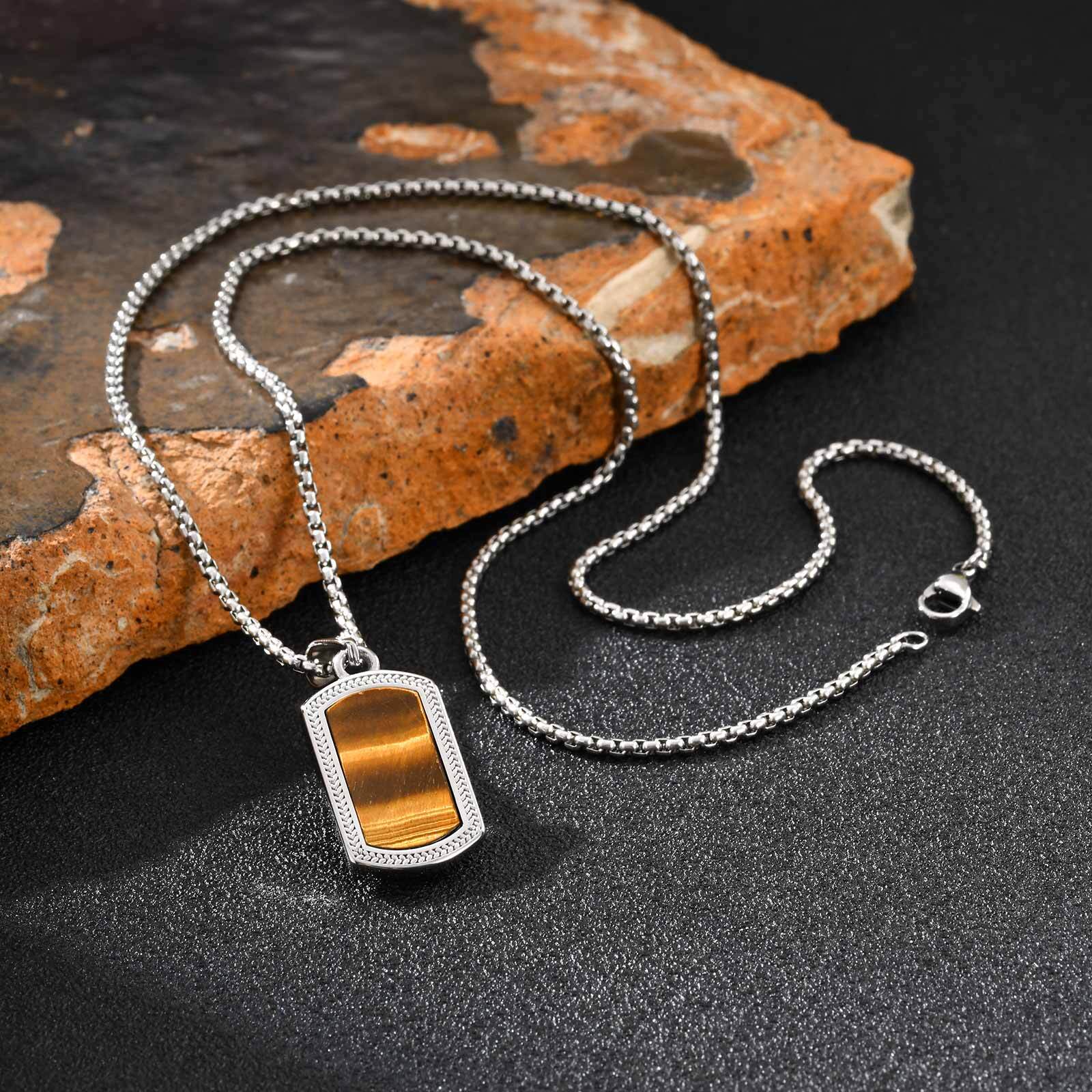 Vnox Stainless Steel Tiger Eye - đánh giá và giá Vintage Fashion Tags